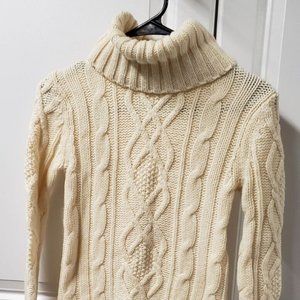 Eddie Bauer Women's Sweater  Size: XS  Pullover  Turtleneck  Merino Wool Blend